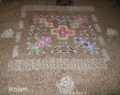 Rangoli: Garlic plant