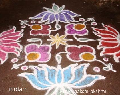 Rangoli: Lotus kolam