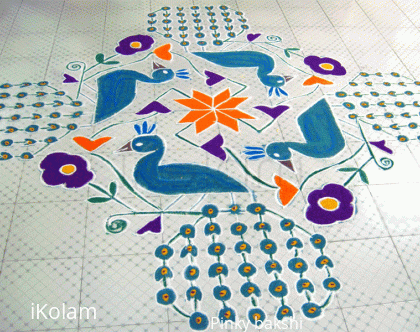 Rangoli: Peacocks