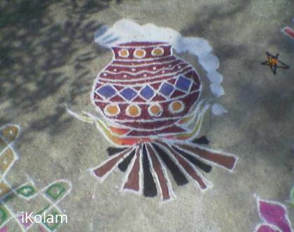 Rangoli: Pongal pot