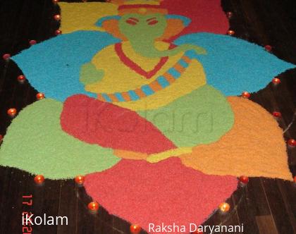 Rangoli: Ganapati rangoli