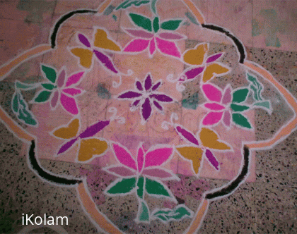 Rangoli: Butterfly Kolam