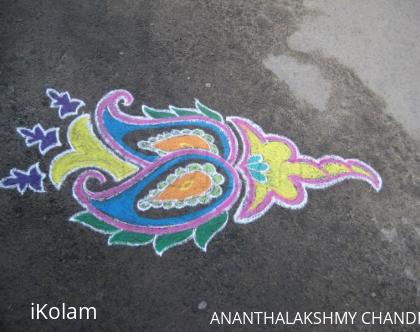 Rangoli: kolam made  during Margazhi 