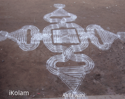 Rangoli: Kanyakolam - KAZHUTHU PATTAI