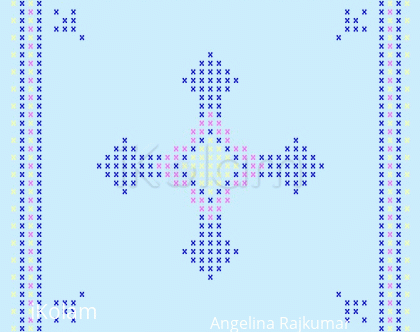 Rangoli: Kerchief Cross stitch