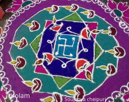 Rangoli: my rangoli for previous sankranthi