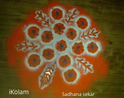 Rangoli: 1 minute onion  & crayon rangoli