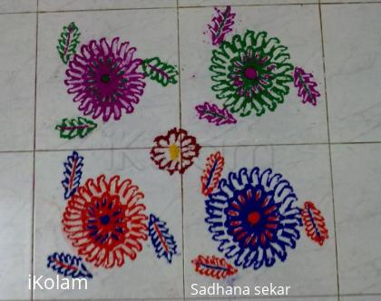 Rangoli: chakra stroke rangoli