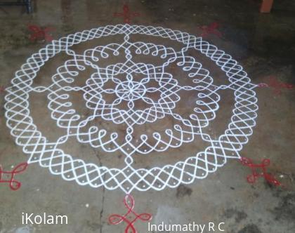 Rangoli: Roof Garden Kolam