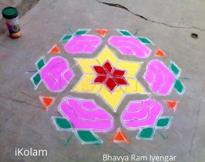 Rangoli: Rose Rangoli 