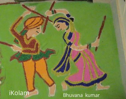 Rangoli: Dandia Rangoli 2010