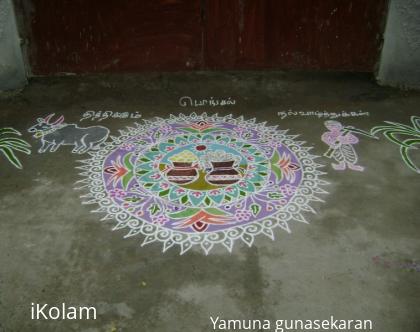 Rangoli: pongal kolam