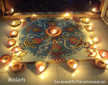 Rangoli: Kartigai Deepam