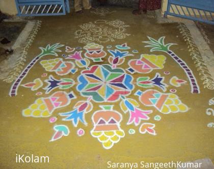 Rangoli: My first pongal kolam