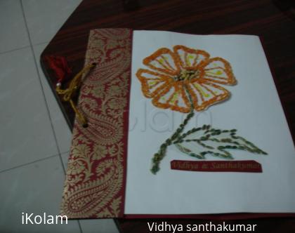 Rangoli: handwork flower