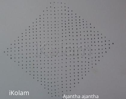 Rangoli: dot pattern for my kolam 