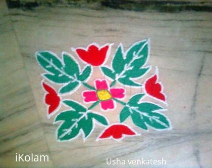 Rangoli: 10 by10 grid kolam