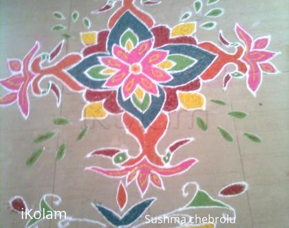 Rangoli: pongal dots rangoli