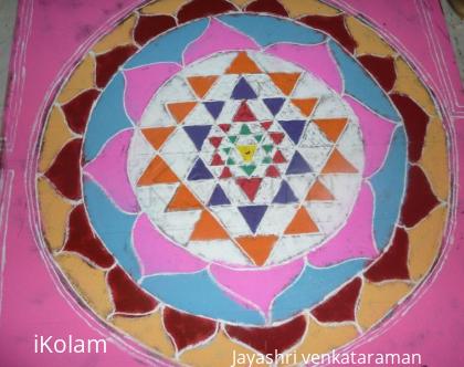 Rangoli: srichakram