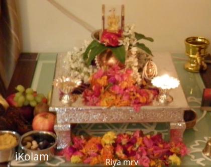 Rangoli: Laxmi pooja 