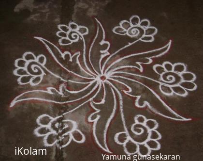 Rangoli: small free hand rangoli