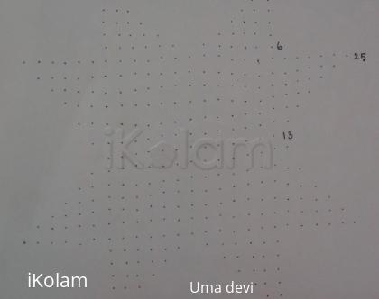 Rangoli: dot pattern