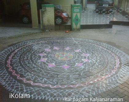 Rangoli: Margazhi  Dew Drops Rangoli Contest-entry