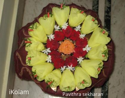 Rangoli: floral arrengement