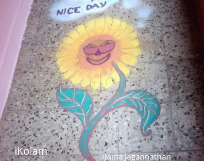 Rangoli: Sunflower