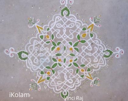 Rangoli: 15x1 Kolam -3