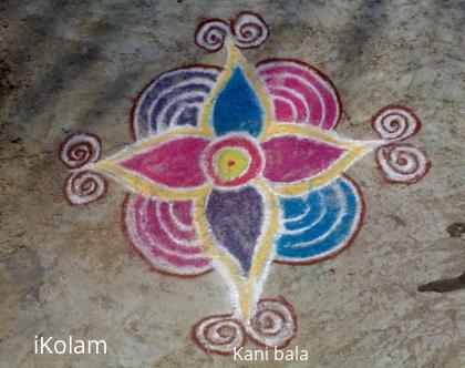 Rangoli: Simple free hand rangoli 