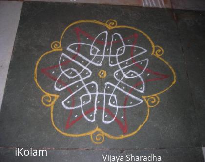 Rangoli: Simple Nelli kolam