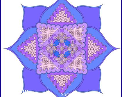 Rangoli: Blue Lotus!