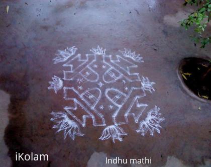 Rangoli: shiv ling