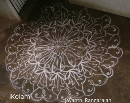 Rangoli: Karthigai deepam1