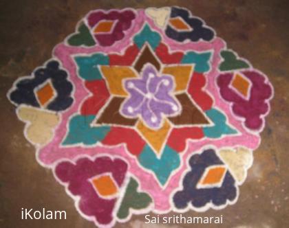 Rangoli: star rangoli