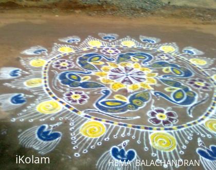 Rangoli: 1st day kolam of marghazhi