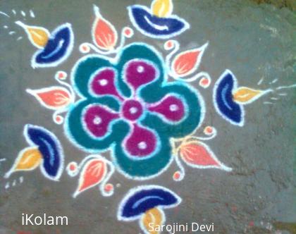 Rangoli: flower