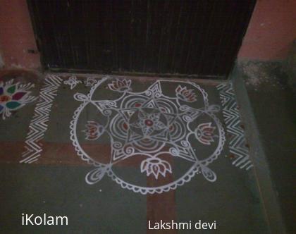 Rangoli: Simple kolam