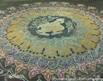 Rangoli: Swan Rangoli