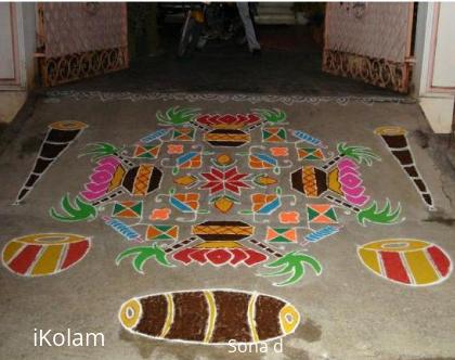 Rangoli: Sankranti muggu