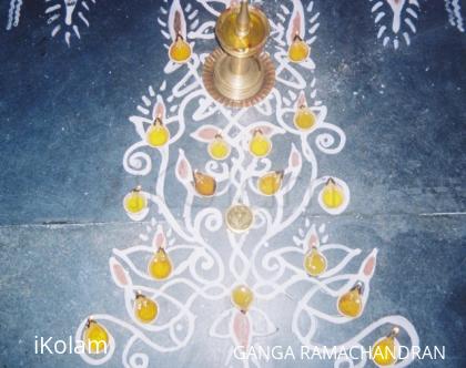 Rangoli: kaartika deepam