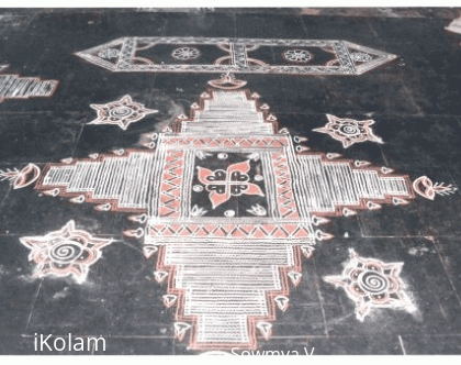 Rangoli: Ezhai Kolam