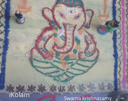 Rangoli: Ganesh rangoli