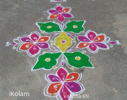 Rangoli: Ugadi rangoli made by me :-)