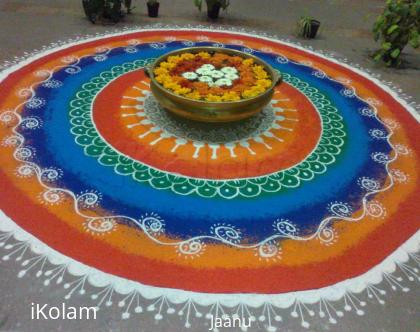 Rangoli: Free Hand Rangoli in our office