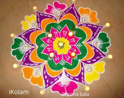 Rangoli: Kartigai Deepam Rangoli