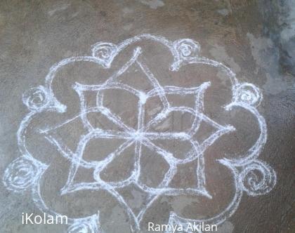 Rangoli: Double line rangoli