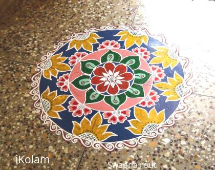 Rangoli: freehand rangoli