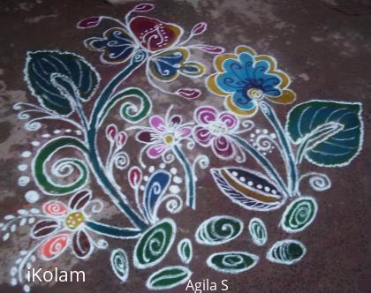 Rangoli: freehand design 